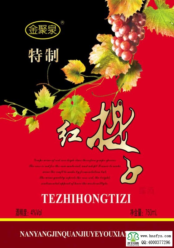 雙豐彩?。簹g樂(lè)時(shí)光葡萄酒露酒標(biāo)簽